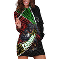 Penrith Panthers Rugby Hoodie Dress Tribal Polynesian Power Art - Lightning Mascot