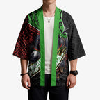Penrith Panthers Rugby Kimono Tribal Polynesian Power Art - Lightning Mascot