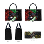 Penrith Panthers Rugby Leather Bag Tribal Polynesian Power Art - Lightning Mascot