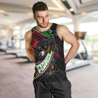 Penrith Panthers Rugby Men Tank Top Tribal Polynesian Power Art - Lightning Mascot