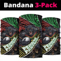 Penrith Panthers Rugby Neck Gaiter Tribal Polynesian Power Art - Lightning Mascot