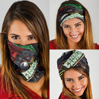 Penrith Panthers Rugby Neck Gaiter Tribal Polynesian Power Art - Lightning Mascot
