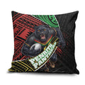 Penrith Panthers Rugby Pillow Cover Tribal Polynesian Power Art - Lightning Mascot