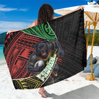 Penrith Panthers Rugby Sarong Tribal Polynesian Power Art - Lightning Mascot