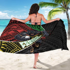 Penrith Panthers Rugby Sarong Tribal Polynesian Power Art - Lightning Mascot