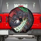Penrith Panthers Rugby Spare Tire Cover Tribal Polynesian Power Art - Lightning Mascot