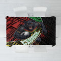 Penrith Panthers Rugby Tablecloth Tribal Polynesian Power Art - Lightning Mascot
