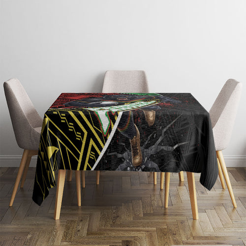 Penrith Panthers Rugby Tablecloth Tribal Polynesian Power Art - Lightning Mascot
