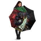 Penrith Panthers Rugby Umbrella Tribal Polynesian Power Art - Lightning Mascot