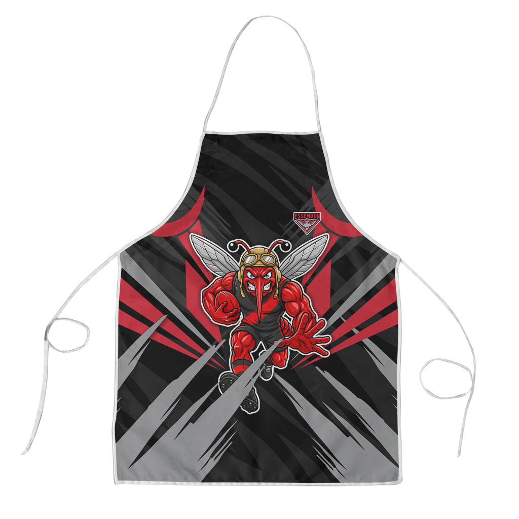 Essendon Bombers Australian Football Apron Fierce Mosquito Pilot Mascot - Bold Team Colors