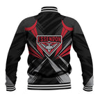 Essendon Bombers Australian Football Baseball Jacket Fierce Mosquito Pilot Mascot - Bold Team Colors