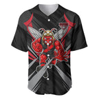 Essendon Bombers Australian Football Baseball Jersey Fierce Mosquito Pilot Mascot - Bold Team Colors