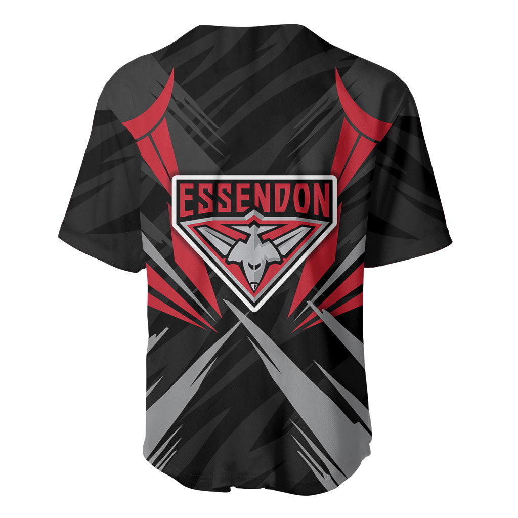 Essendon Bombers Australian Football Baseball Jersey Fierce Mosquito Pilot Mascot - Bold Team Colors