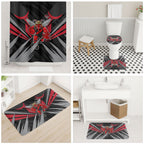 Essendon Bombers Australian Football Bathroom Set Fierce Mosquito Pilot Mascot - Bold Team Colors