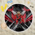 Essendon Bombers Australian Football Beach Blanket Fierce Mosquito Pilot Mascot - Bold Team Colors