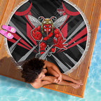 Essendon Bombers Australian Football Beach Blanket Fierce Mosquito Pilot Mascot - Bold Team Colors