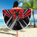 Essendon Bombers Australian Football Beach Blanket Fierce Mosquito Pilot Mascot - Bold Team Colors