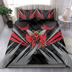 Essendon Bombers Australian Football Bedding Set Fierce Mosquito Pilot Mascot - Bold Team Colors