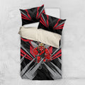 Essendon Bombers Australian Football Bedding Set Fierce Mosquito Pilot Mascot - Bold Team Colors