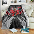 Essendon Bombers Australian Football Blanket Fierce Mosquito Pilot Mascot - Bold Team Colors