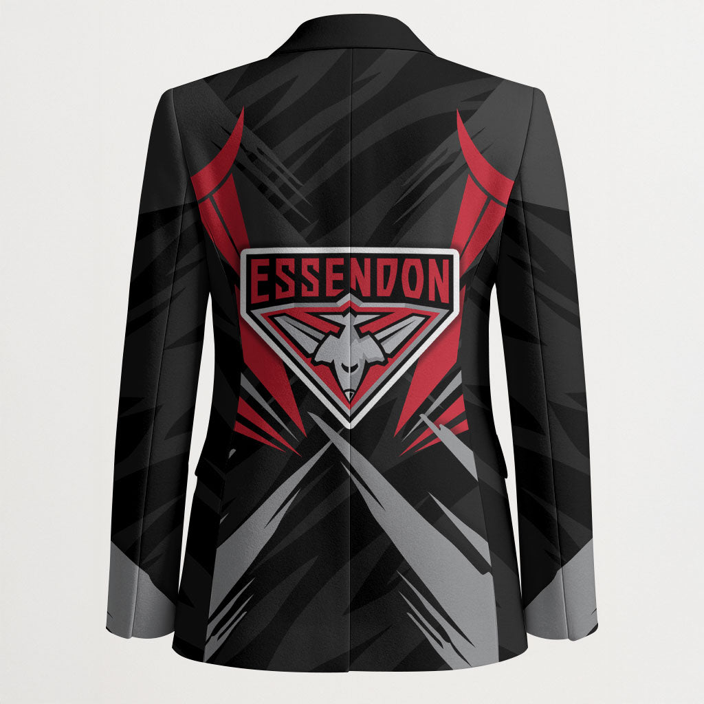 Essendon Bombers Australian Football Blazer Fierce Mosquito Pilot Mascot - Bold Team Colors