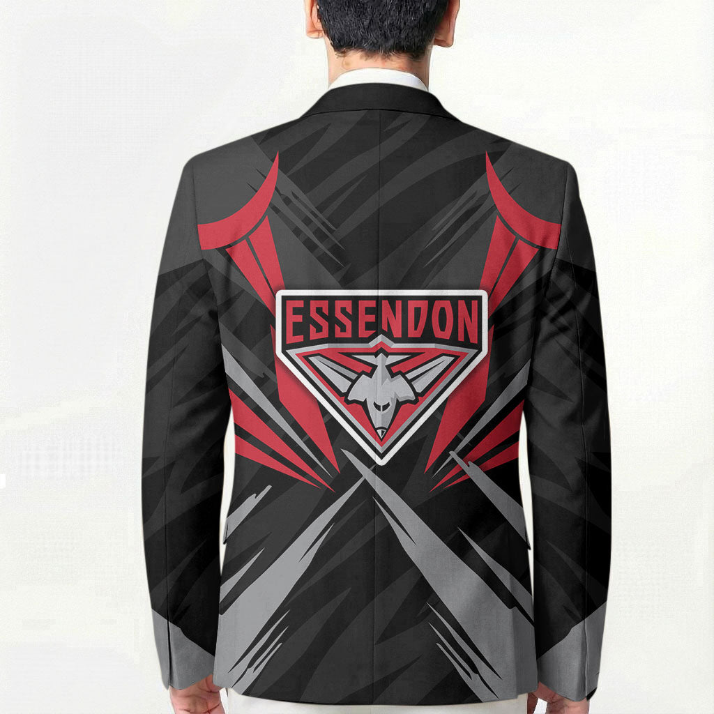 Essendon Bombers Australian Football Blazer Fierce Mosquito Pilot Mascot - Bold Team Colors