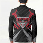 Essendon Bombers Australian Football Blazer Fierce Mosquito Pilot Mascot - Bold Team Colors