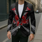 Essendon Bombers Australian Football Blazer Fierce Mosquito Pilot Mascot - Bold Team Colors