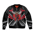 Essendon Bombers Australian Football Bomber Jacket Fierce Mosquito Pilot Mascot - Bold Team Colors