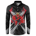 Essendon Bombers Australian Football Button Sweatshirt Fierce Mosquito Pilot Mascot - Bold Team Colors