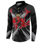 Essendon Bombers Australian Football Button Sweatshirt Fierce Mosquito Pilot Mascot - Bold Team Colors