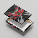 Essendon Bombers Australian Football Canvas Wall Art Fierce Mosquito Pilot Mascot - Bold Team Colors