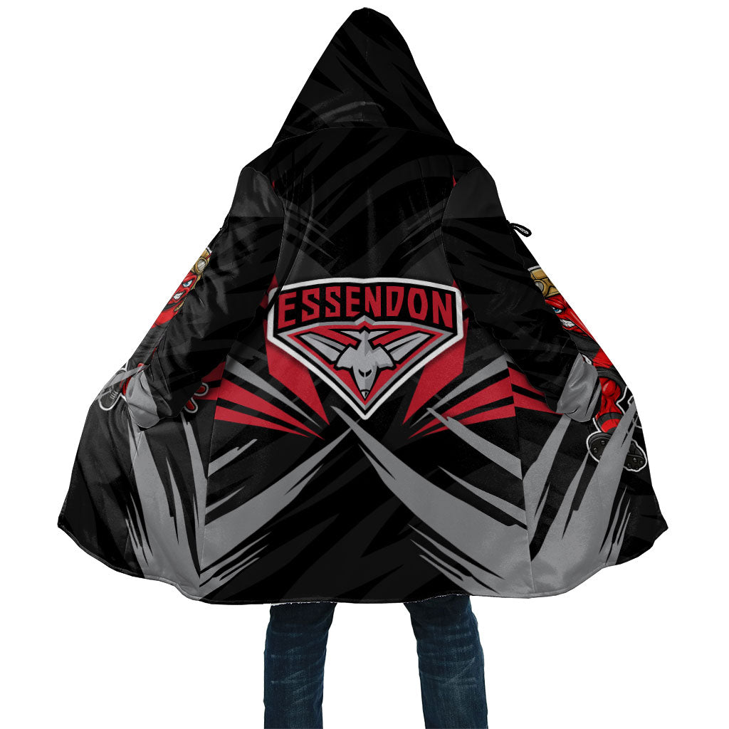 Essendon Bombers Australian Football Cloak Fierce Mosquito Pilot Mascot - Bold Team Colors