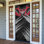 Essendon Bombers Australian Football Door Cover Fierce Mosquito Pilot Mascot - Bold Team Colors