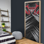 Essendon Bombers Australian Football Door Cover Fierce Mosquito Pilot Mascot - Bold Team Colors