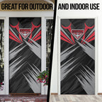 Essendon Bombers Australian Football Door Cover Fierce Mosquito Pilot Mascot - Bold Team Colors