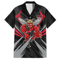Essendon Bombers Australian Football Hawaiian Shirt Fierce Mosquito Pilot Mascot - Bold Team Colors