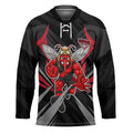 Essendon Bombers Australian Football Hockey Jersey Fierce Mosquito Pilot Mascot - Bold Team Colors