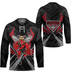 Essendon Bombers Australian Football Hockey Jersey Fierce Mosquito Pilot Mascot - Bold Team Colors