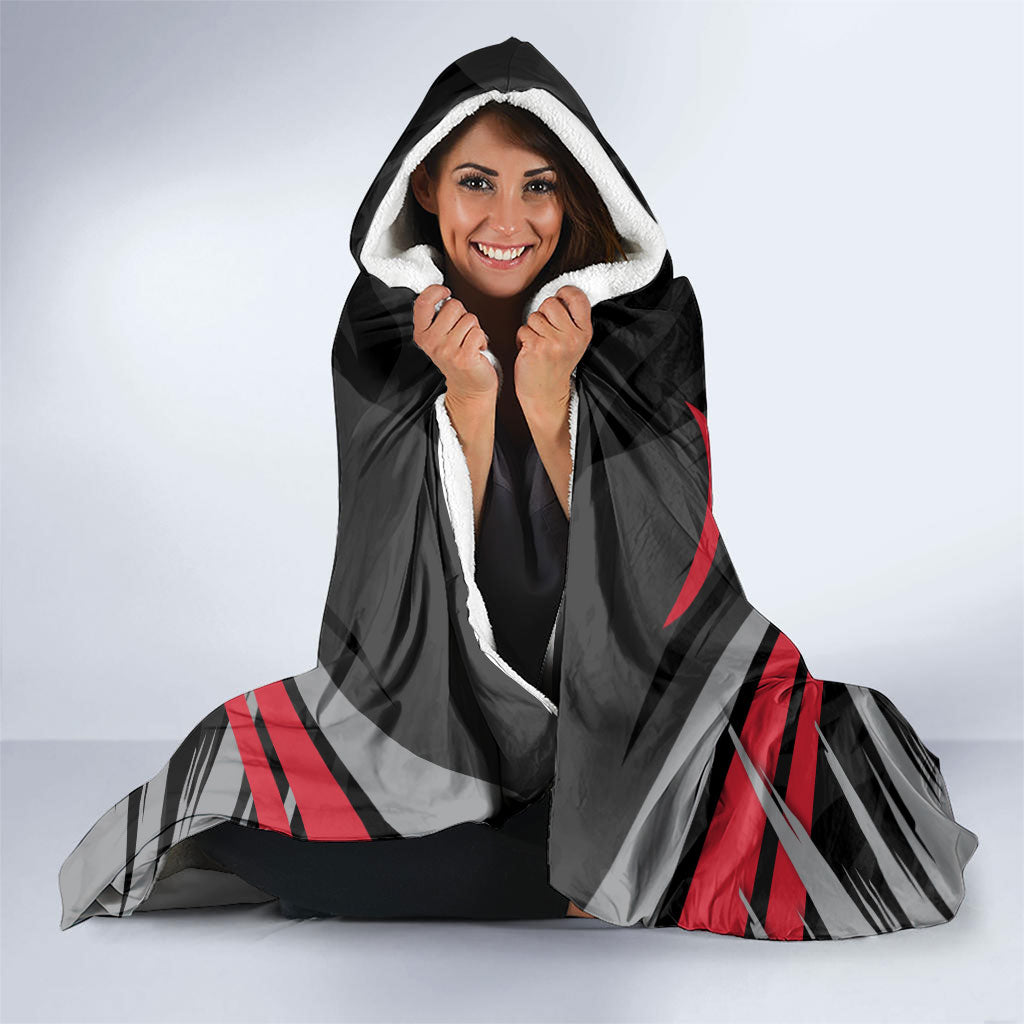 Essendon Bombers Australian Football Hooded Blanket Fierce Mosquito Pilot Mascot - Bold Team Colors