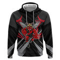 Essendon Bombers Australian Football Hoodie Fierce Mosquito Pilot Mascot - Bold Team Colors
