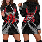 Essendon Bombers Australian Football Hoodie Dress Fierce Mosquito Pilot Mascot - Bold Team Colors