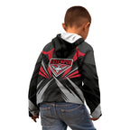 Essendon Bombers Australian Football Kid Hoodie Fierce Mosquito Pilot Mascot - Bold Team Colors