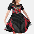 Essendon Bombers Australian Football Kid Short Sleeve Dress Fierce Mosquito Pilot Mascot - Bold Team Colors