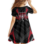 Essendon Bombers Australian Football Kid Short Sleeve Dress Fierce Mosquito Pilot Mascot - Bold Team Colors