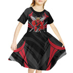 Essendon Bombers Australian Football Kid Short Sleeve Dress Fierce Mosquito Pilot Mascot - Bold Team Colors