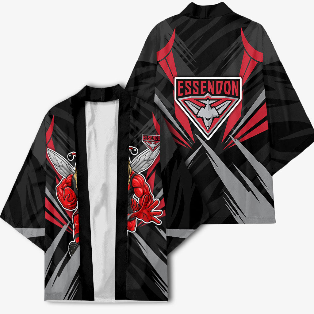 Essendon Bombers Australian Football Kimono Fierce Mosquito Pilot Mascot - Bold Team Colors