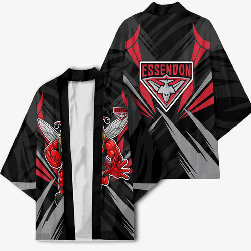 Essendon Bombers Australian Football Kimono Fierce Mosquito Pilot Mascot - Bold Team Colors