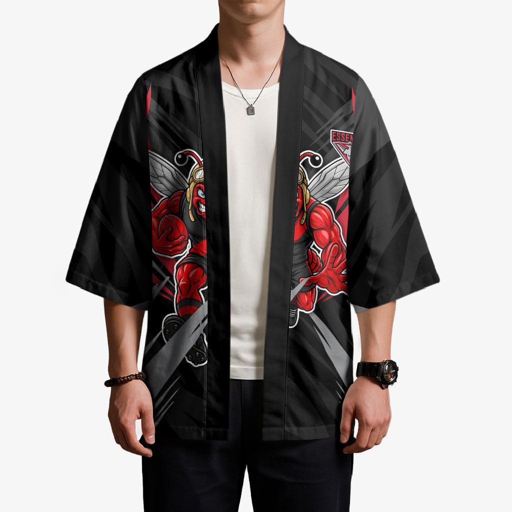 Essendon Bombers Australian Football Kimono Fierce Mosquito Pilot Mascot - Bold Team Colors
