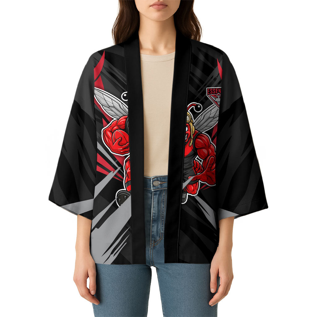 Essendon Bombers Australian Football Kimono Fierce Mosquito Pilot Mascot - Bold Team Colors